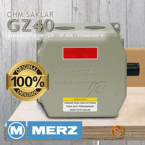 [EZM.5800783] COS / Ohm Saklar / Cam Switch / Changeover Switch Merz 4P 40A GZ40