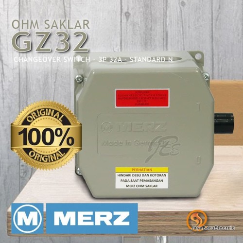[EZM.5800784] COS / Ohm Saklar / Cam Switch / Changeover Switch Merz 3P 32A GZ32