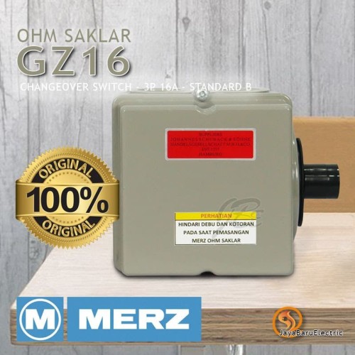 [EZM.5800785] Ohm Saklar / Cam Switch / Changeover Switch Merz 3P 16A GZ16