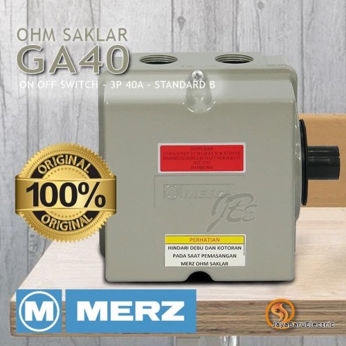 [EZM.5800786] Ohm Saklar / Cam Switch / ON OFF Switch Merz 3P 40A GA40