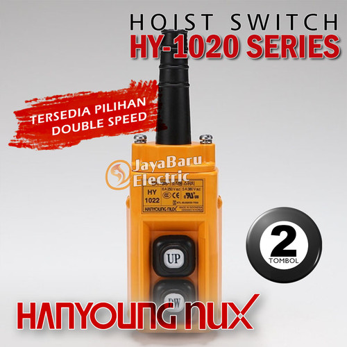 [EZM.5800868] Pendant Hoist Switch HANYOUNG HY-1022B HY1022B 2 Tombol