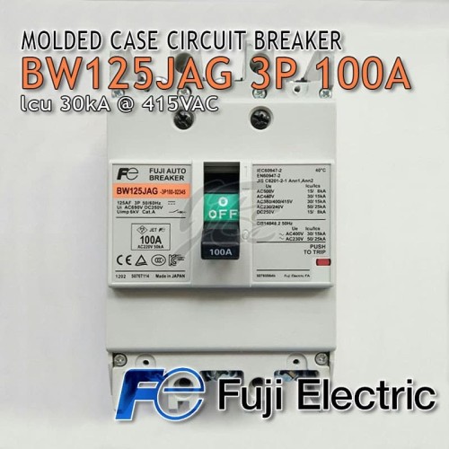 [EZM.5800880] MCCB Fuji BW125JAG 3P 100A