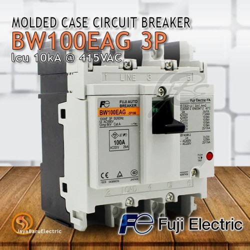 [EZM.5800881] CIRCUIT MCCB FUJI BW100 BW100EAG BW100-EAG 3P 75A 100A