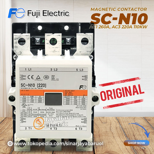 [EZM.5800889] Kontaktor / Contactor Fuji SC-N10 SCN10 110V 220V 380V AC Coil
