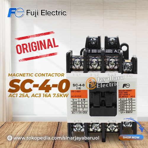 [EZM.5800901] Kontaktor / Contactor Fuji SC-4-0 SC40 110V 220V 380V AC