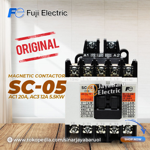 [EZM.5800902] Kontaktor / Contactor Fuji SC-05 SC05 110V 220V 380V AC
