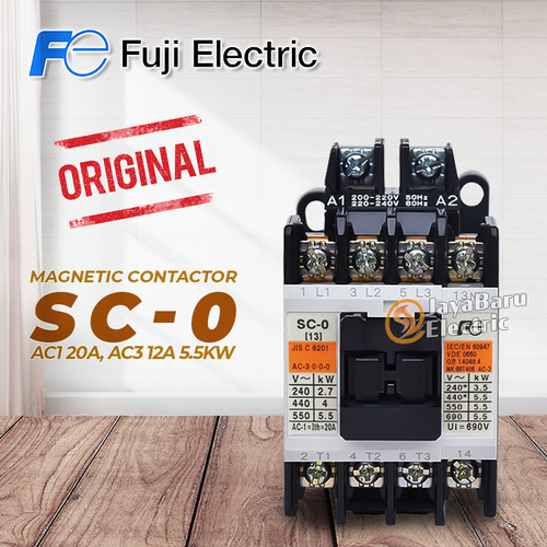 [EZM.5800903] Kontaktor / Contactor Fuji SC-0 SC0 110V 220V 380V AC