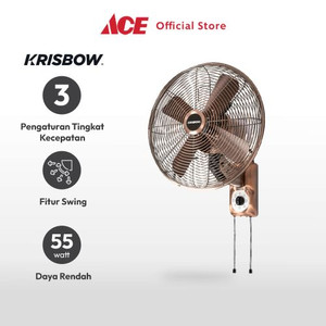 Ace Krisbow Kipas Angin Dinding Vintage 55 Watt 300A8T - Cooper