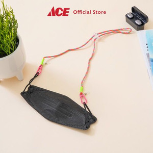 Ace Ataru Tali Masker Rantai Color Block - Pink