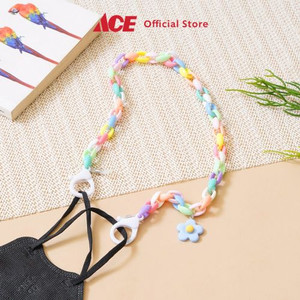 Ace - Ataru Tali Masker Rantai Multicolor Flower