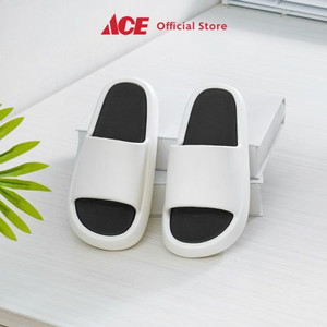Ace - Ataru Ukuran 39/40 Sandal Thick Slippers Color Block - Putih