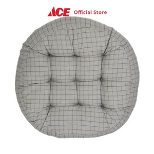 Ace - Arthome 43x43x3 Cm Bantal Alas Duduk 9 Dot Bulat Checker Abu-Abu