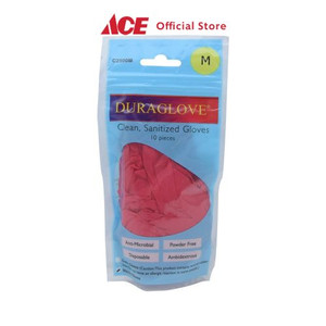 Ace - Sarung Tangan Karet Nitrile Ukuran M - Merah