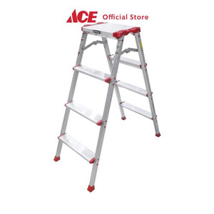 Ace - Krisbow Tangga Aluminium Dengan Pijakan Lebar 4 Step