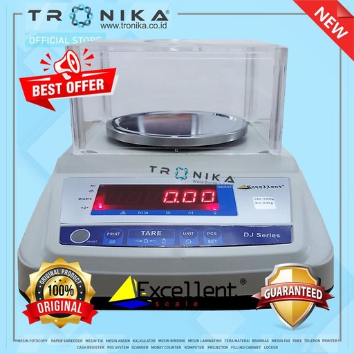 [EZO.6100408] TIMBANGAN LABORATORIUM FARMASI|EXCELLENT EBDJ 300GR/600GR/1500GR
