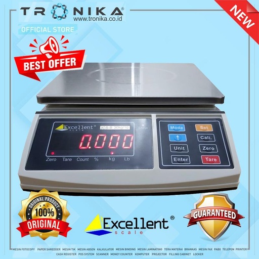 [EZO.6100425] Timbangan Digital LED Excellent JCS-B Double Display Kapasitas 30kg