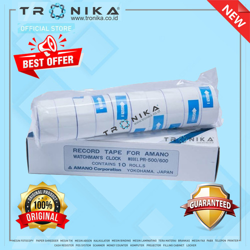 Record Tape for Amano PR500/600