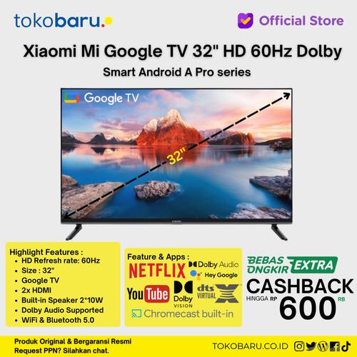 [EZO.7200393] Xiaomi Mi Google TV 32" A Pro HD 60Hz Dolby Smart tv A Pro series