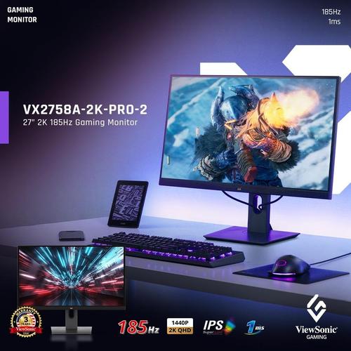 [EZO.7200404] Monitor Gaming 27" ViewSonic VX2758A-2K-Pro HDR10 170Hz 1ms IPS 2K QHD