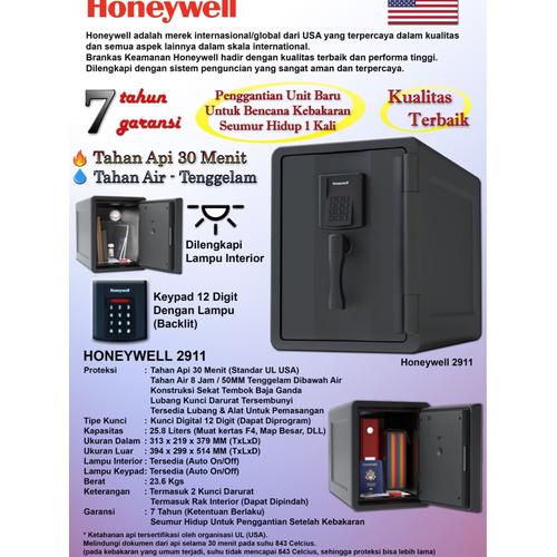 [EZO.7200413] HONEYWELL 2911 Brankas Tahan Api Air Garansi 7 Tahun