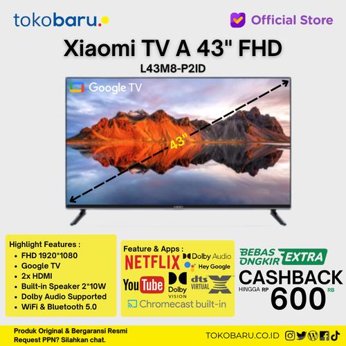 [EZO.7200751] Xiaomi Smart TV A 43 FHD | Resolusi FHD Dolby Audio