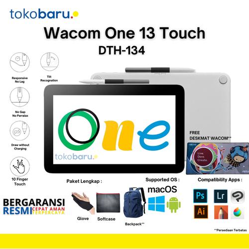 [EZO.7200433] Wacom One Pen/Touch Display 13", USB-C DTH-134WOC - Wacom Only
