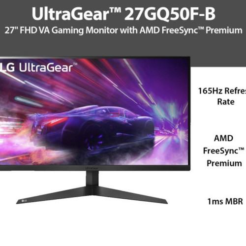 [EZO.7200442] Monitor LG 27GQ50 / 27GQ50F-B UltraGear 1ms 165hz with AMD Freesync