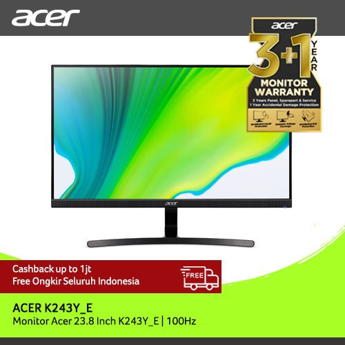 [EZO.7200475] Monitor Acer K243Y_E 23.8 inch 100Hz 1ms FHD IPS FreeSync VGA HDMI