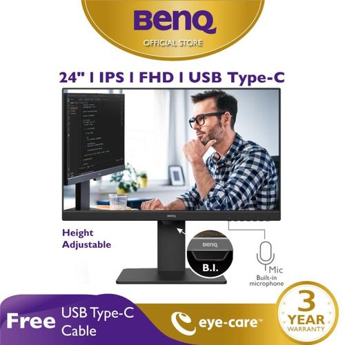 [EZO.7200539] Monitor LED BENQ GW2485TC 24inch IPS FHD Height Adjustable USB-C