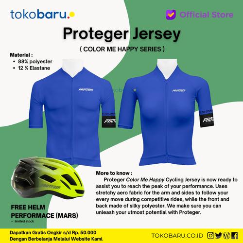 [EZO.7200551] Jersey Sepeda Roadbike Proteger COLOR ME HAPPY Man & Women Very Pery