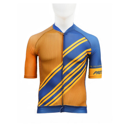 [EZO.7200587] Jersey Sepeda Roadbike Proteger LURIK WASA MEN - BLUE X YELLOW