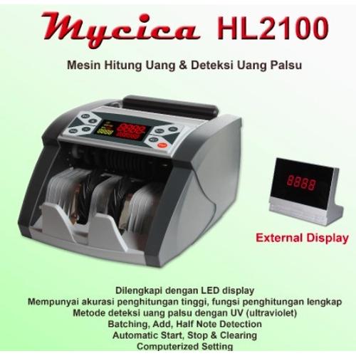 [EZO.7200591] Mesin Penghitung Uang / Money Counter MyCica HL 2100