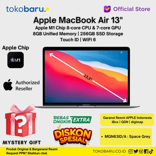 [EZO.7200652] Apple MACBOOK AIR 2020 M1 CHIP 256GB RAM 8GB Garansi IBOX