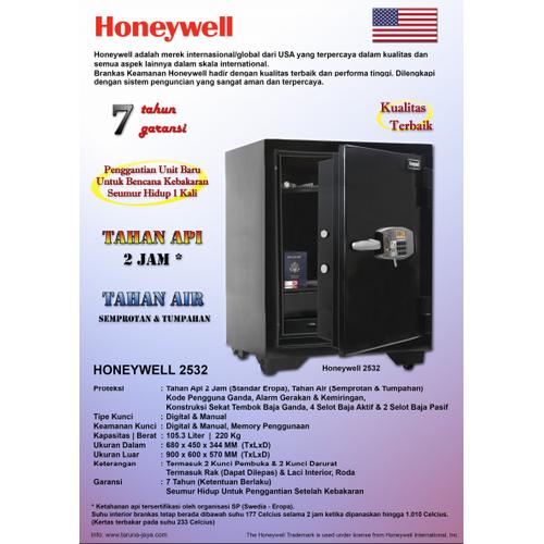 [EZO.7200659] Brankas HONEYWELL 2532 Brangkas Baja Tahan Api - Kunci Digital - Alarm