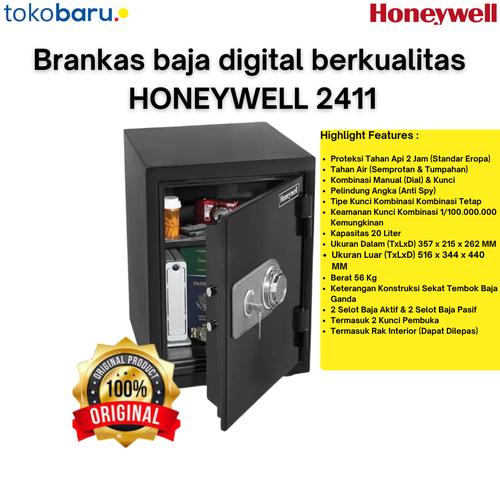 [EZO.7200661] Honeywell Brankas Tahan Api & Air 2411 Garansi Resmi 7 Tahun