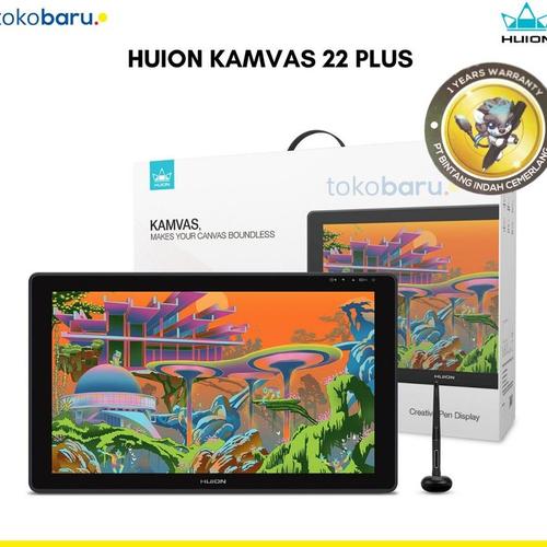 [EZO.7200676] Huion Kamvas 22 Plus QLED Drawing Tablet 140% sRGB Tilt