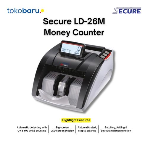 [EZO.7200714] Secure  LD-26M Plus Mesin Penghitung Uang  LD- 26M Garansi Resmi 1 Tahun