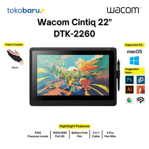 [EZO.7200728] Wacom Cintiq 22" Pen Display Drawing Education DTK-2260