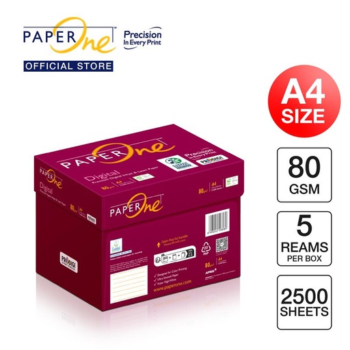 [EZO.7100005] PaperOne Digital Kertas A4 80gr Carbon Neutral 1 Box(2500 lembar) B2B