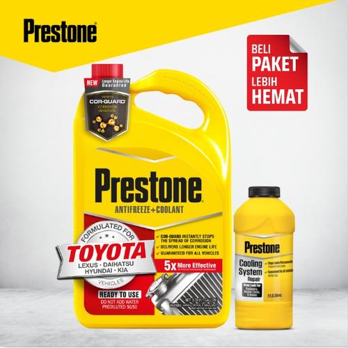 [EZM.7300002] Prestone 50/50 Cor-Guard Asian Pink + Stop Leak Cegah Rembes Radiator