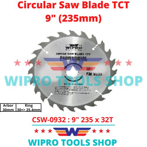 [EZM.1200041] Mata Pisau Potong Kayu Gergaji Saw Blade 9" 235mm x 32T CSW-0932 Wipro