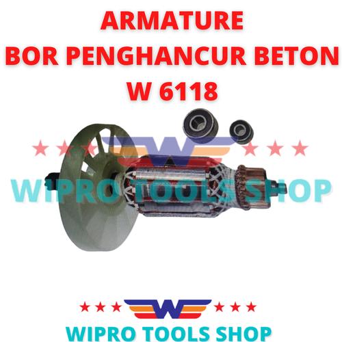 [EZM.1200048] ANGKER ARMATURE Untuk Bor Penghancur Beton W6118 WIPRO
