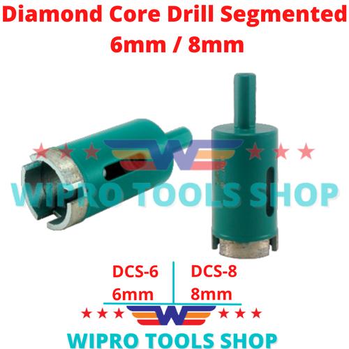 [EZM.1200067] Mata Bor Pelubang Keramik Beton Granit Diamond Core Drill Seg 6 / 8mm