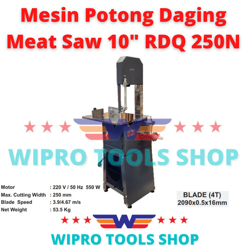 [EZM.1006037] Mesin Potong Daging Tulang Bone Meat Saw 10" RDQ 250N Wipro