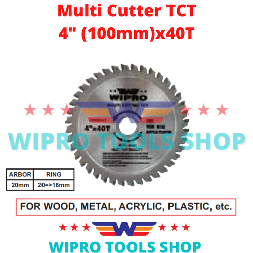 [EZM.1006052] Mata Gergaji Circular Saw Blade Multi Cutter 4" 100mm x 40T Wipro