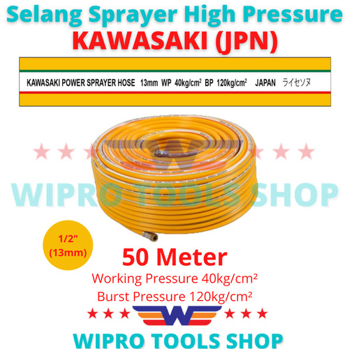[EZM.1200102] Selang Sprayer Angin Kompresor Multifungsi 1/2"x50Meter Kawasaki JPN