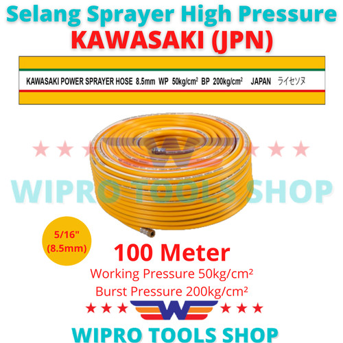 [EZM.1006059] Selang Sprayer Angin Kompresor Multifungsi 5/16"x100Meter Kawasaki JPN