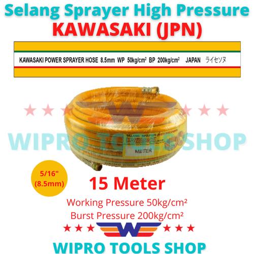 [EZM.1200107] Selang Sprayer Angin Kompresor Multifungsi 5/16"x15Meter Kawasaki JPN