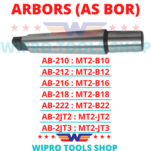 [EZM.1006068] Sambungan Kepala Bor Arbors Asbor MT2-B10/B12/B16/B18/B22/ JT2/JT3