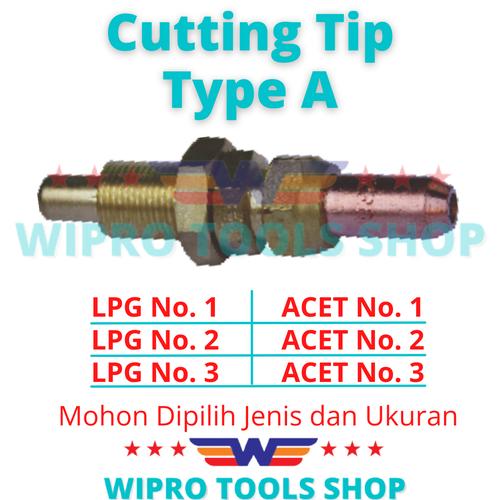 [EZM.1200119] Mata Blander Potong Cutting Tip Tipe A (LARGE) LPG & ACE No 1, 2, 3